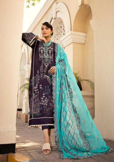 Luxury EMB Print Lawn D 318 VOL 23 by Shaista - Rabbani Cloth House