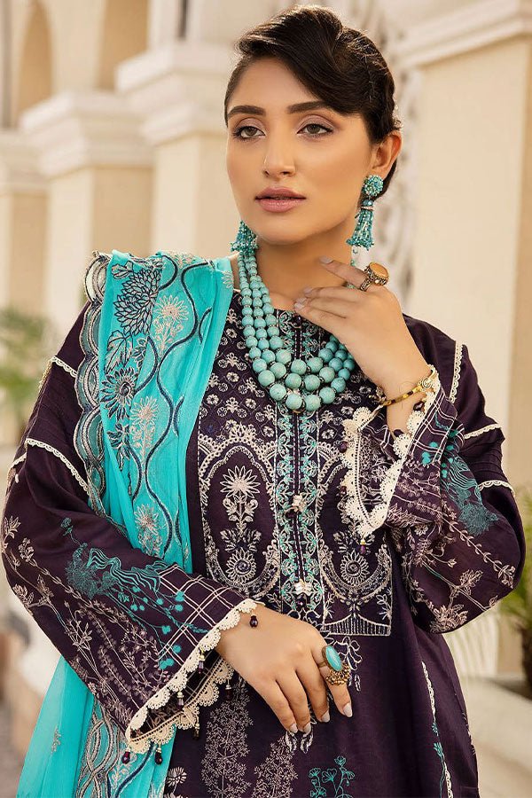 Luxury EMB Print Lawn D 318 VOL 23 by Shaista - Rabbani Cloth House