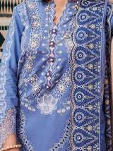 Moroccan Dream – Latifah 3Pc Embroidered Sateen Unstitched Suit By Mushq - Rabbani Cloth House