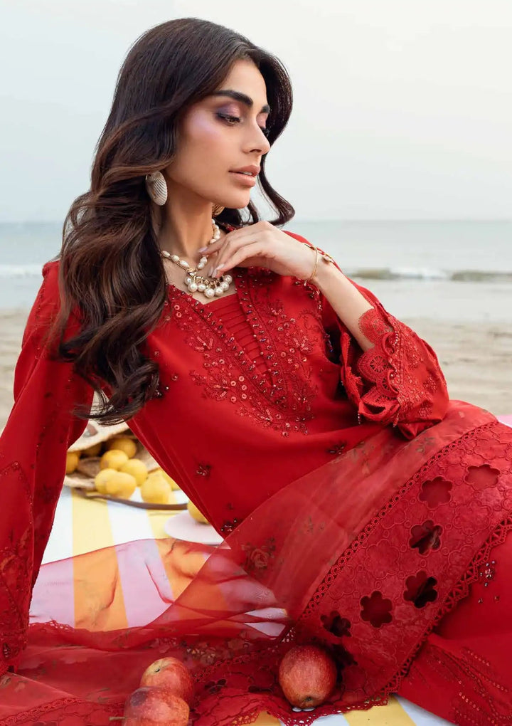 NE - 147 - Swiss Lawn - Khuwab Embroidered Lawn By Nureh - Rabbani Cloth House