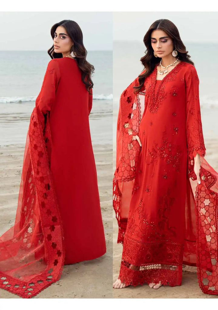 NE - 147 - Swiss Lawn - Khuwab Embroidered Lawn By Nureh - Rabbani Cloth House