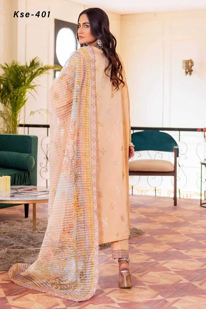 Net Embroidered Lawn 401 VOL 23 by Shaista - Rabbani Cloth House