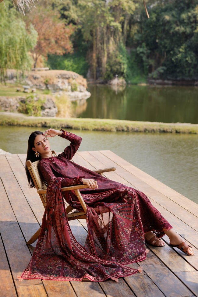 Reem - 04 | Luxury Unstitched | Embroidered Lawn '25 By Xenia - Rabbani Cloth House