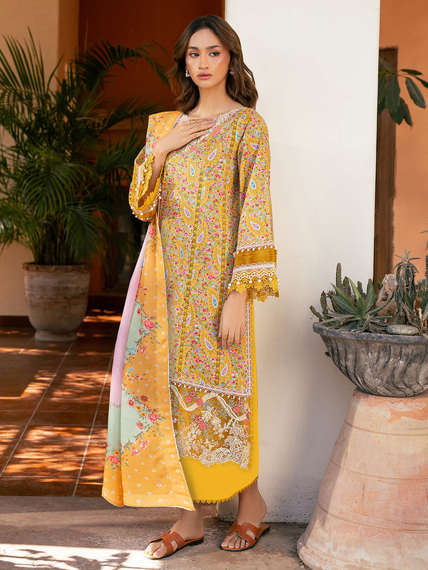 2072-B | Summer Edit | Hazel Printed Embroidered By Bin Ilyas