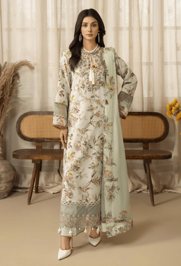 RM09 – Senora Unstitched Collection By Humdum - Rabbani Cloth House