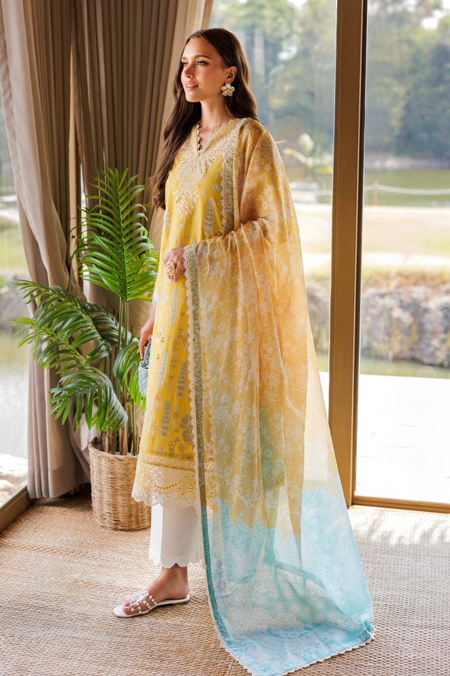Sinsead - 03 | Luxury Unstitched | Embroidered Lawn '25 By Xenia - Rabbani Cloth House