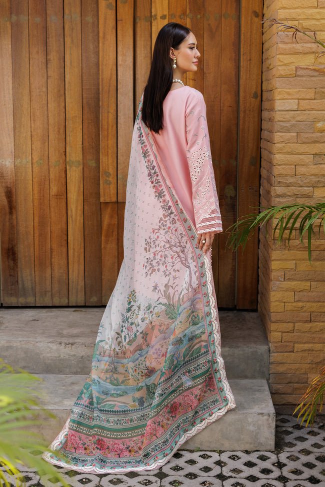 Turin - 05 | Luxury Unstitched | Embroidered Lawn '25 By Xenia - Rabbani Cloth House