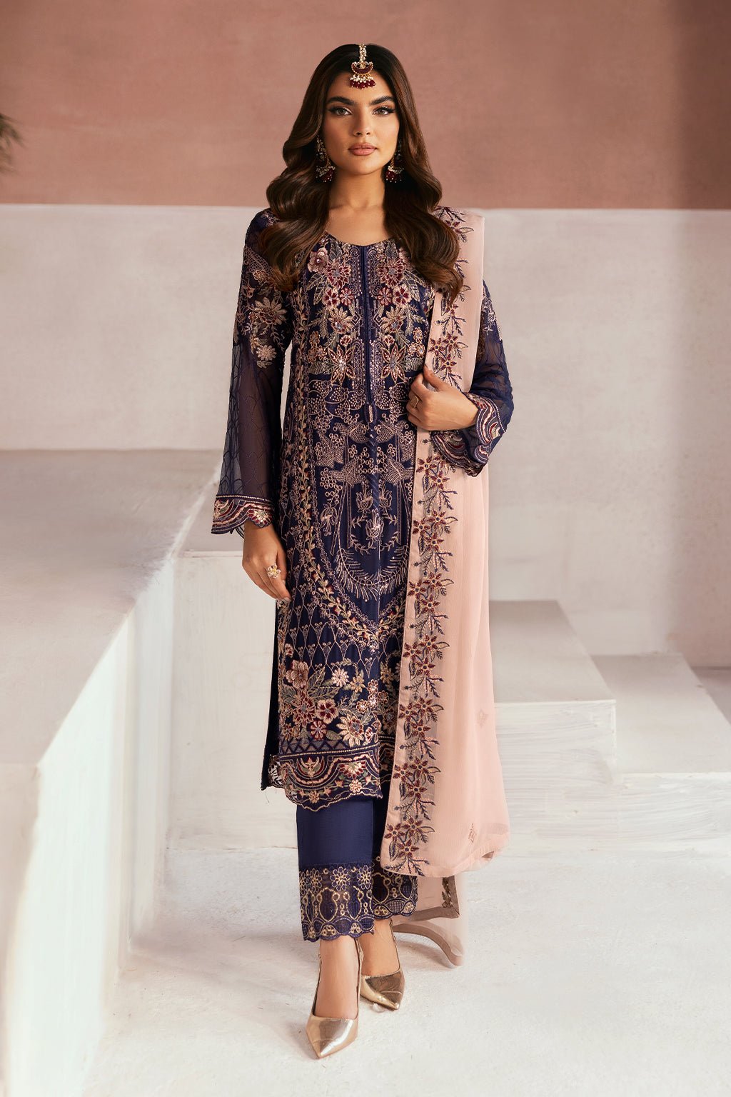 U - 104 - Vol 01 - Arzoo Chiffon Collection By Ramsha - Rabbani Cloth House