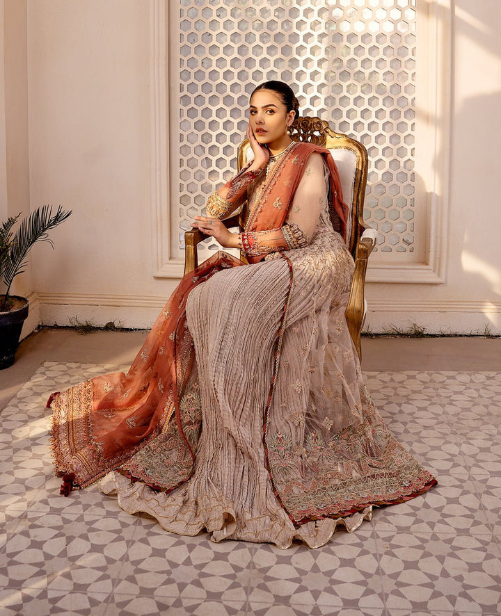 Un - 08 - Shermina - Luxury Unstitched Formals By Xenia - Rabbani Cloth House