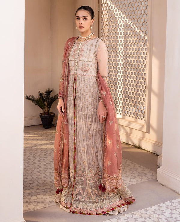 Un - 08 - Shermina - Luxury Unstitched Formals By Xenia - Rabbani Cloth House
