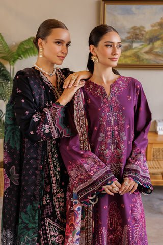 Violet - 11 | Luxury Unstitched | Embroidered Lawn '25 By Xenia - Rabbani Cloth House