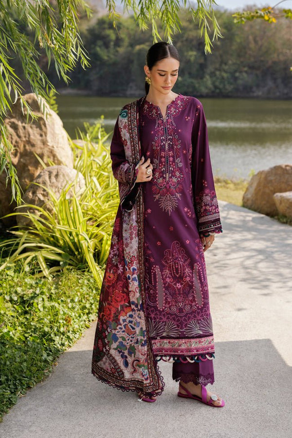 Violet - 11 | Luxury Unstitched | Embroidered Lawn '25 By Xenia - Rabbani Cloth House