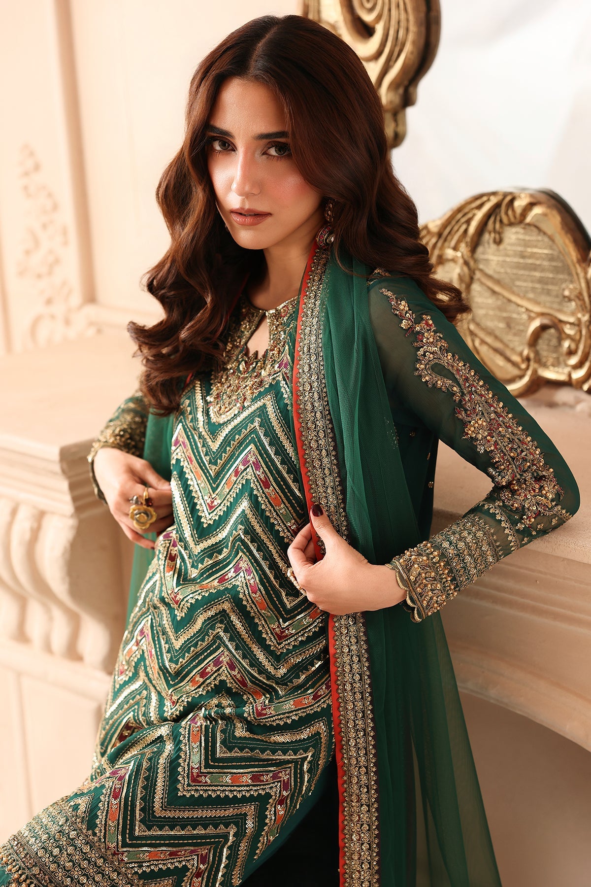 DJW6-07 | Dastan-E-Jashan Chiffon Embroidered By Charizma