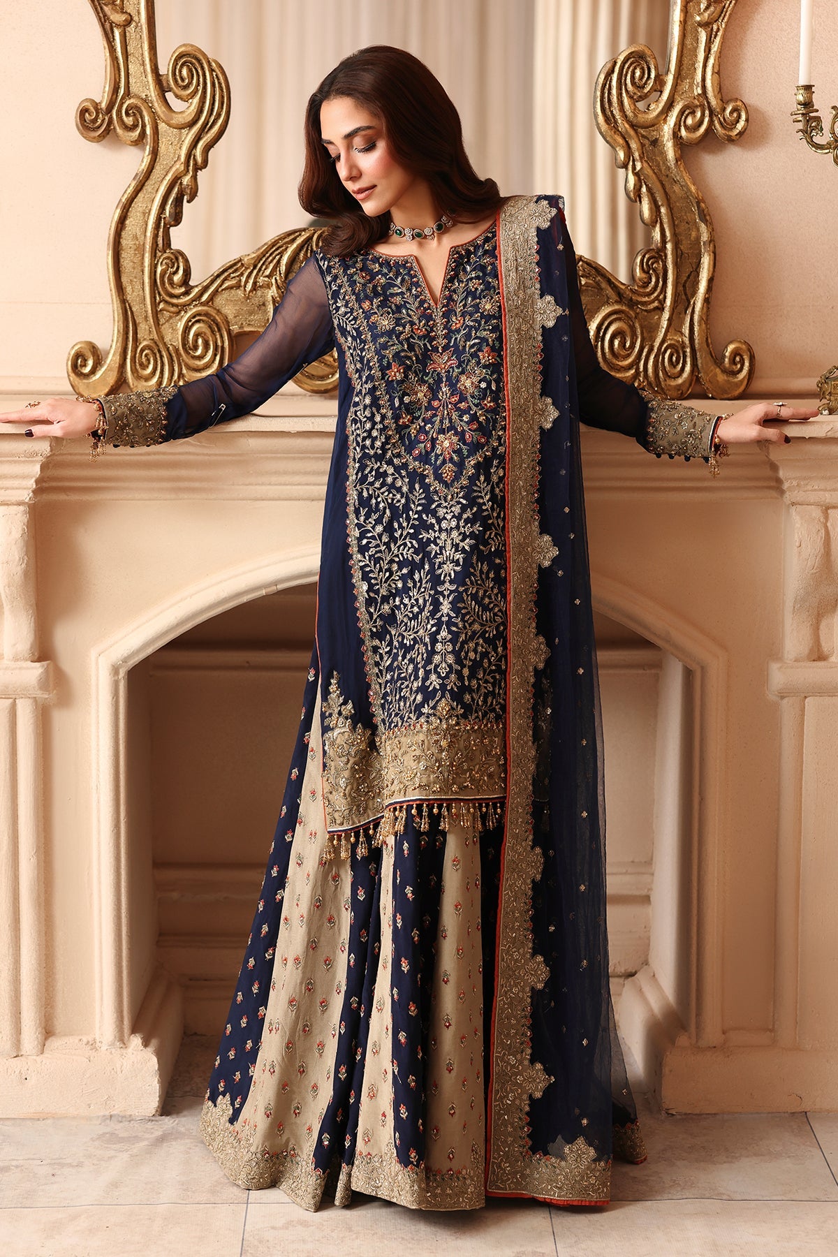 DJW6-02 | Dastan-E-Jashan Chiffon Embroidered By Charizma