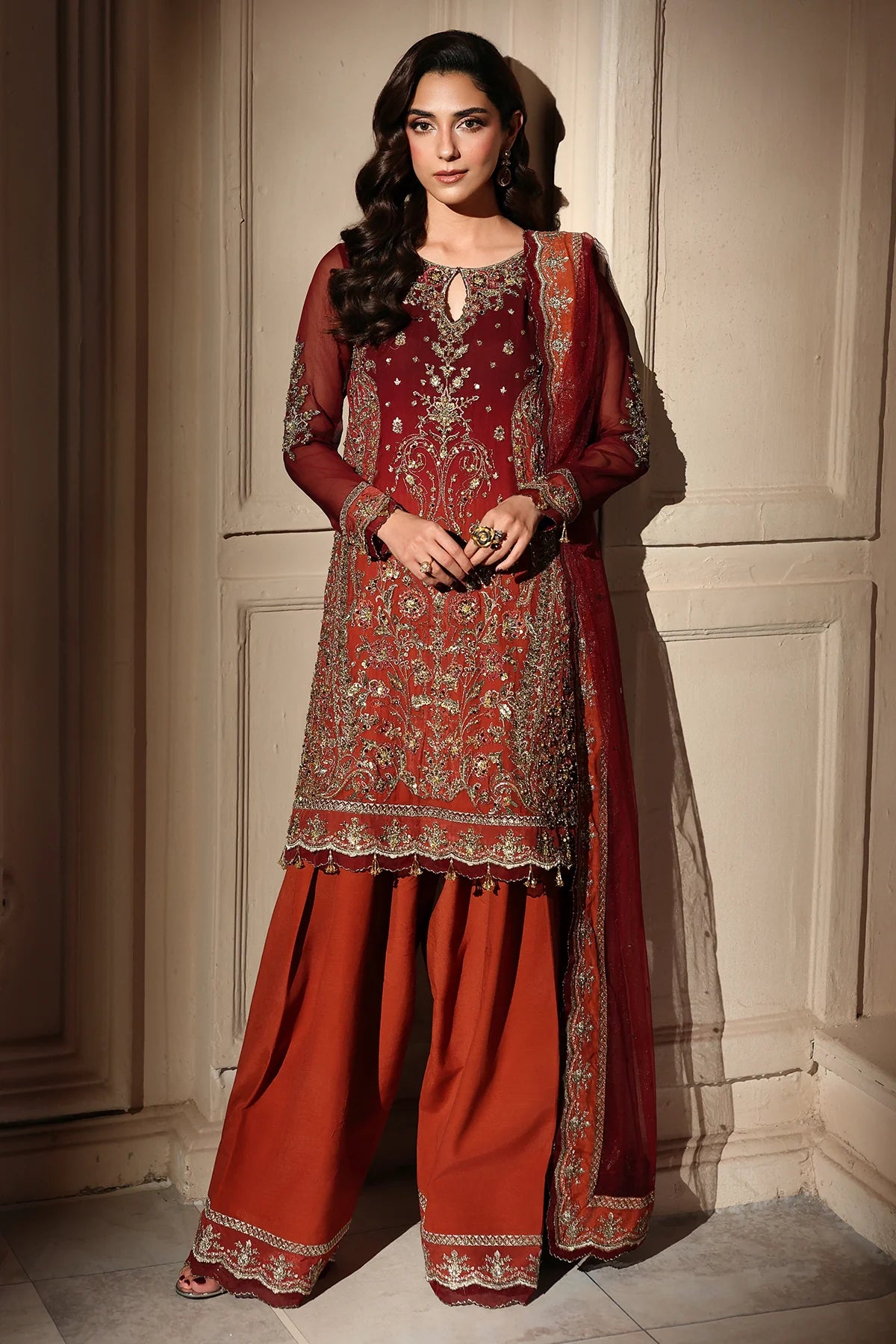 DJW6-08 | Dastan-E-Jashan Chiffon Embroidered By Charizma