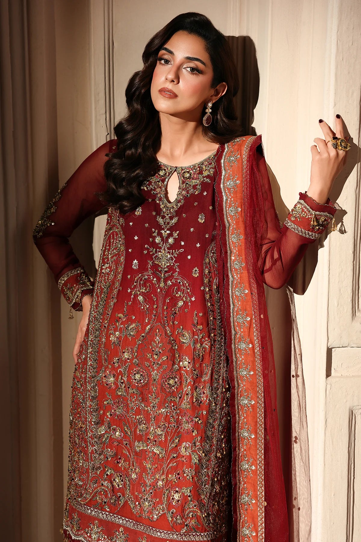 DJW6-08 | Dastan-E-Jashan Chiffon Embroidered By Charizma