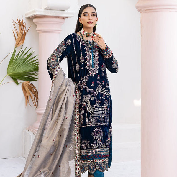 ZAM - 01 | Andaz E Makhmal Velvet Collection By Zebtan - Rabbani Cloth House