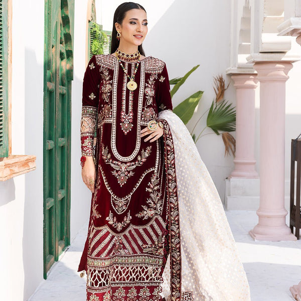 ZAM - 02 | Andaz E Makhmal Velvet Collection By Zebtan - Rabbani Cloth House