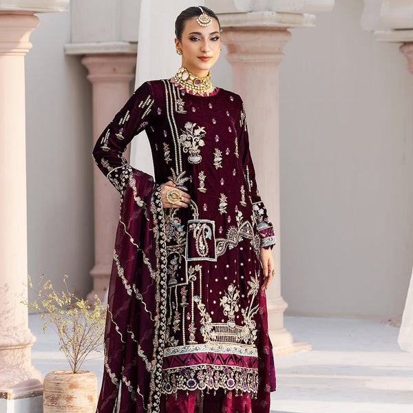 ZAM - 09 | Andaz E Makhmal Velvet Collection By Zebtan - Rabbani Cloth House
