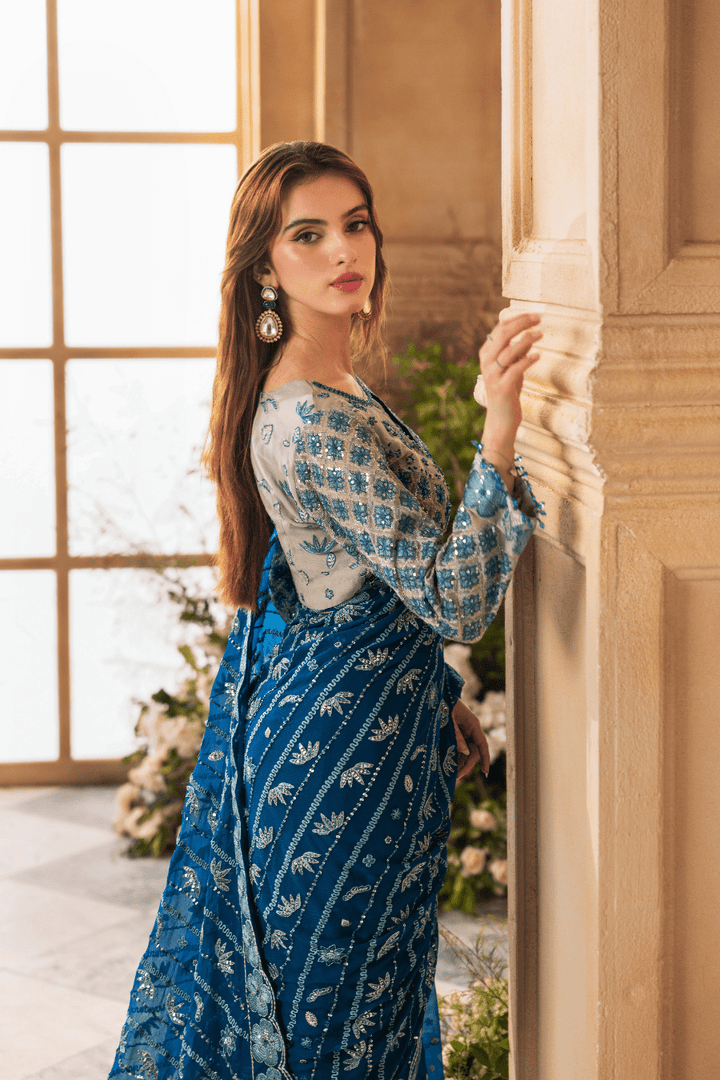 ZC - 05 - Chanchal Embroidered Chiffon Collection By Zebtan - Rabbani Cloth House
