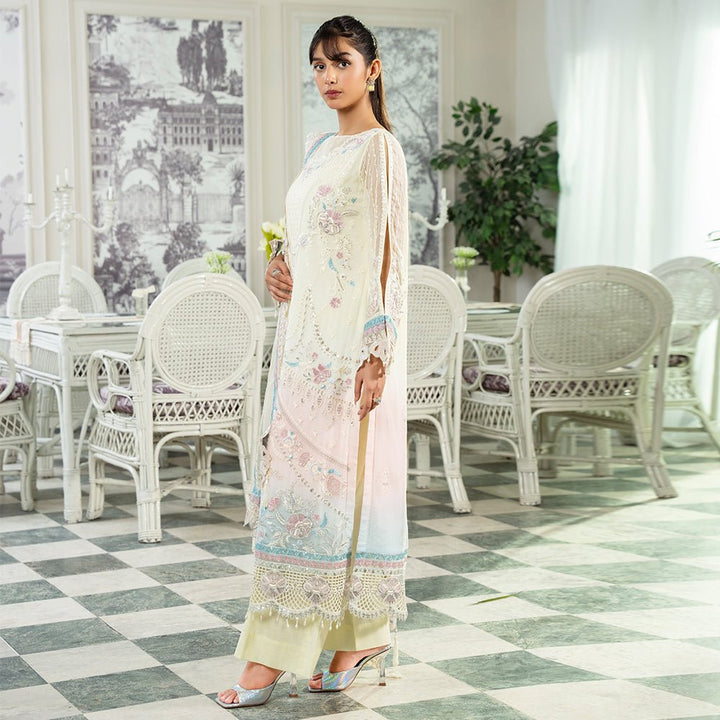 ZM - 01 | Mahroosh Unstitched Chiffon '25 By Zebtan - Rabbani Cloth House
