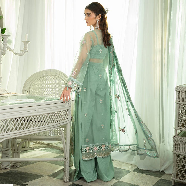 ZM - 02 | Mahroosh Unstitched Chiffon '25 By Zebtan - Rabbani Cloth House