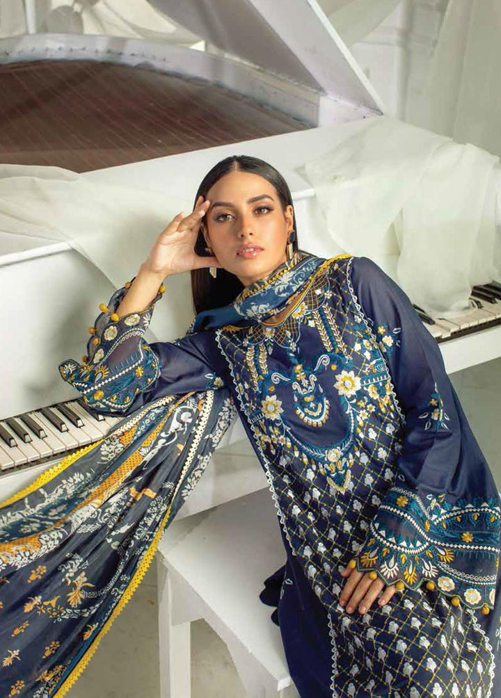 Zoha – Luxury Lawn – AJLL – 22 – 01 By Ansab Jahangir - Rabbani Cloth House
