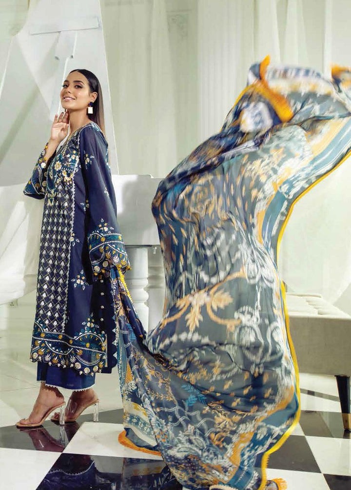 Zoha – Luxury Lawn – AJLL – 22 – 01 By Ansab Jahangir - Rabbani Cloth House