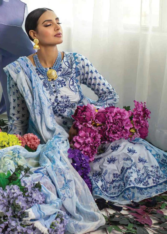 Zoha – Luxury Lawn – AJLL – 22 – 07 By Ansab Jahangir - Rabbani Cloth House